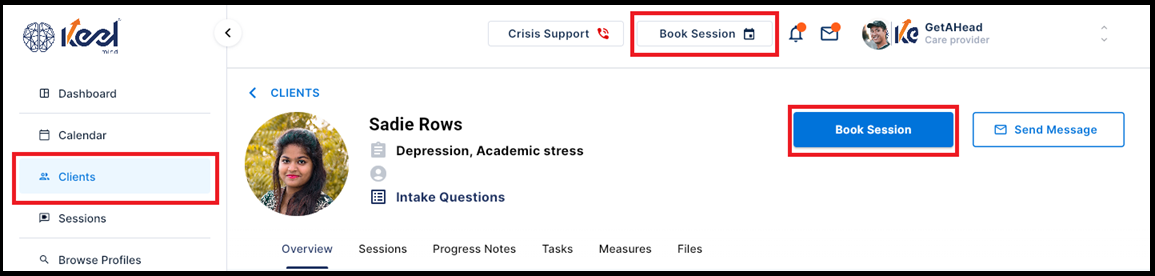 How to Book a Session with your Client – Keel Mind
